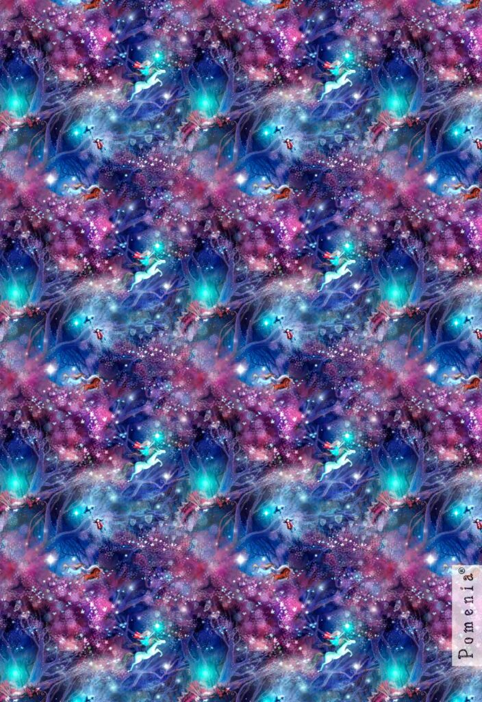 A Fairy Dreamland Purple -kuosi, Fairytale Design by Petronella Grahn